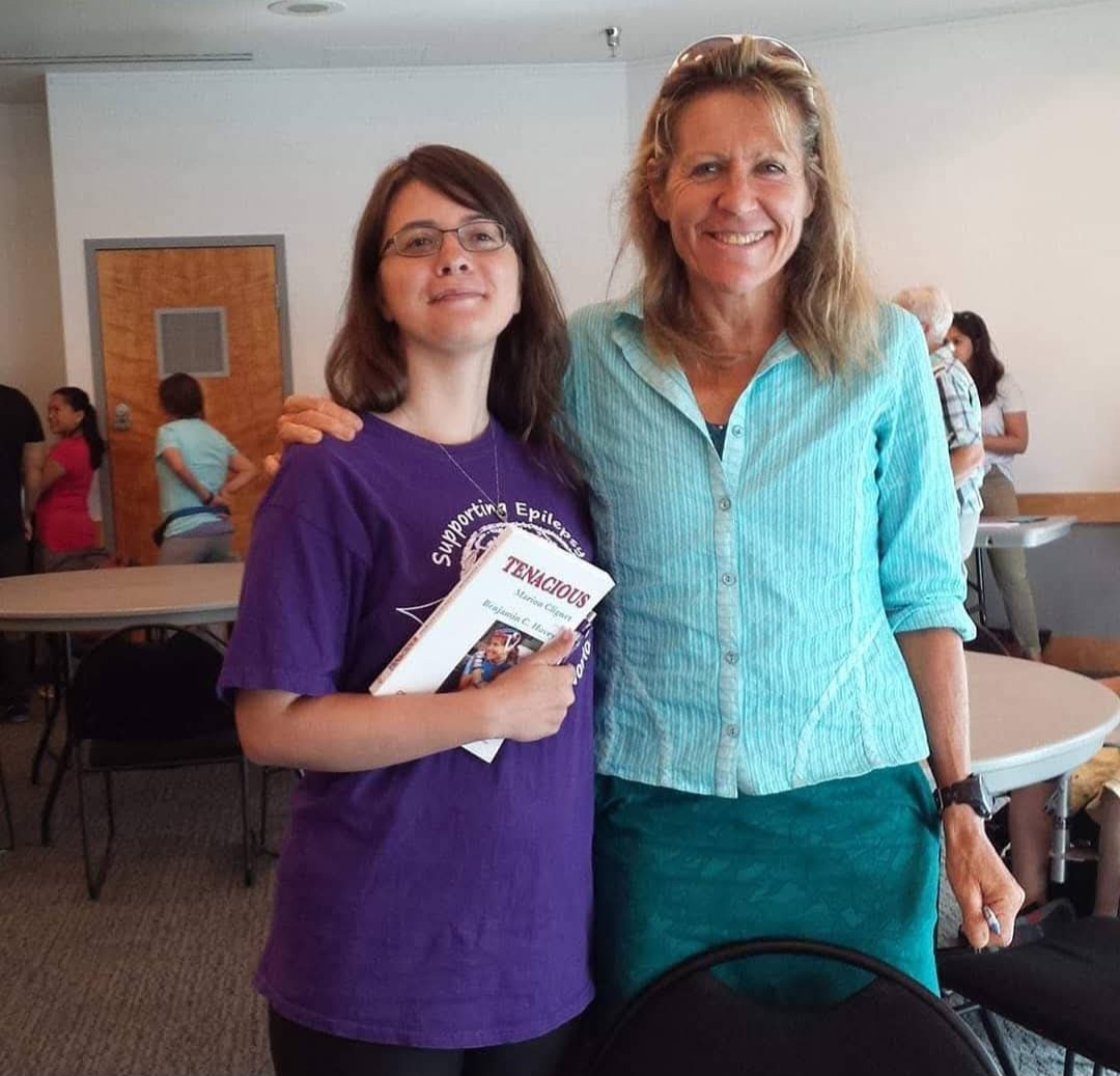 My daughter with Olympic Champion & author Marion Clignet, in Vancouver. You can view Marion's story : Shake, Rattle and Roll! on YouTube 